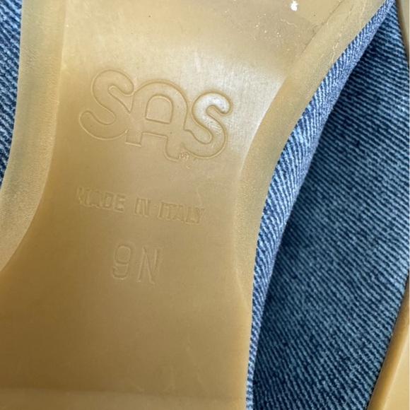 SAS Lacey Ballet Flat Blue Denim Size 9N - Picture 9 of 10